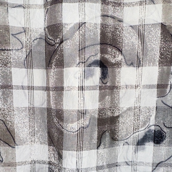 Steilmann Plaid Button Down Shirt - Brown and Cream - Picture 6 of 6